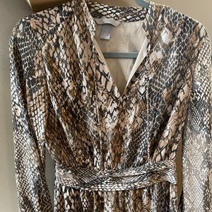 H&M Snakeskin Dress Size 4